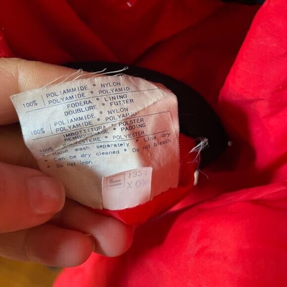 FILA | red & navy vintage snow jacket US SIZE 38 - Picture 12 of 16